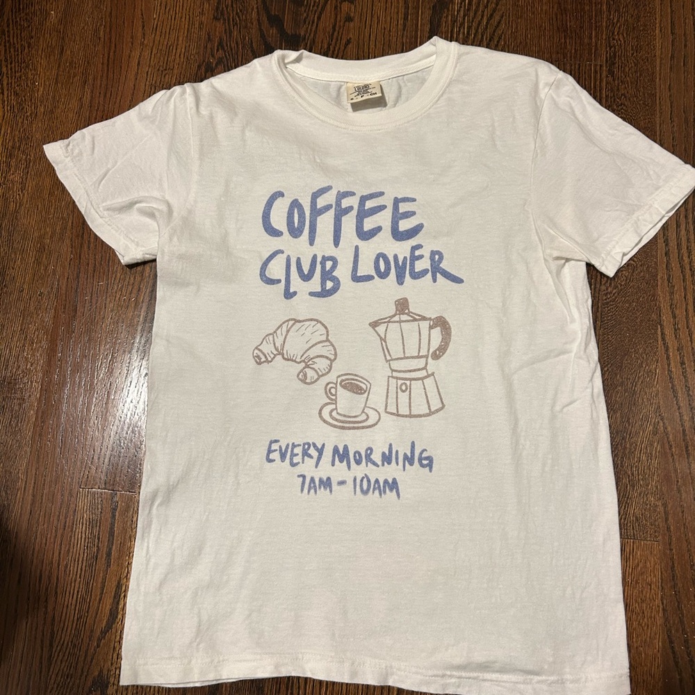 Comfort Colors White Coffee Club Lover Tee
